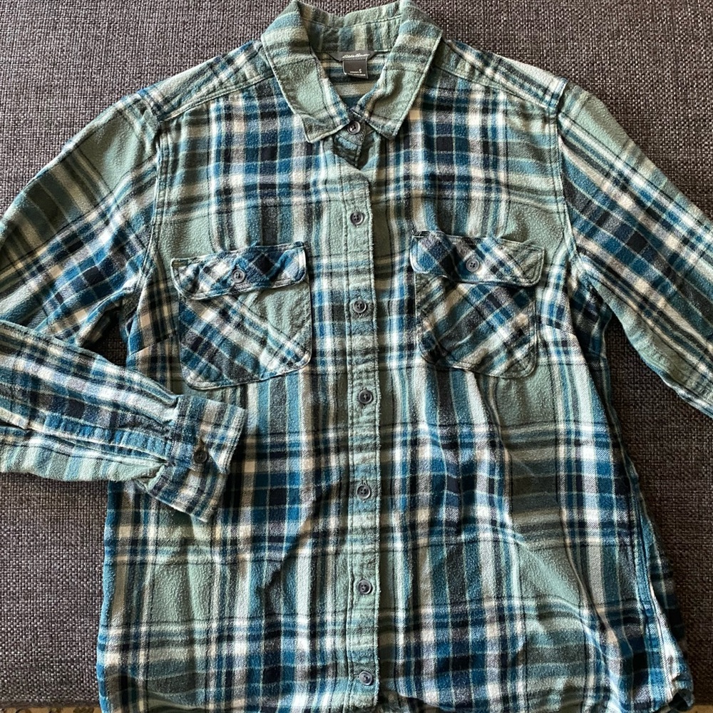 Eddie Bauer Plaid Flannel Women’s S
